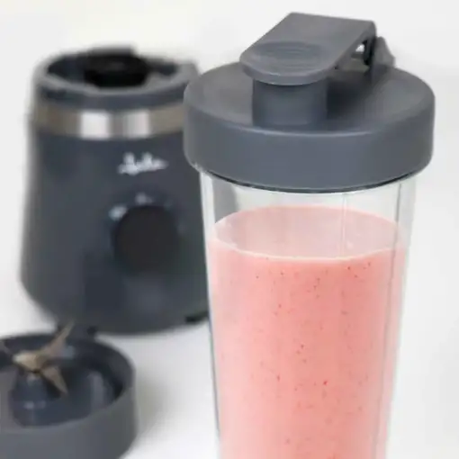 Batidora de vaso portátil JATA JEBT1001 600 W. 2 velocidades + pulse. Pica hielo