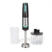 JATA JEBT1790 licuadora Batidora de inmersión 800 W Negro, Azul, Acero inoxidable