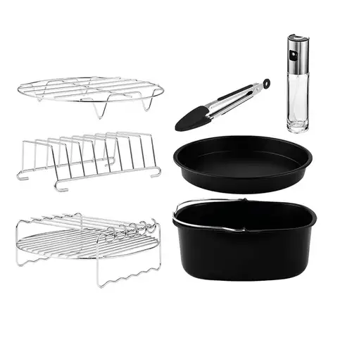 Cecotec 04995 accesorio para freidoras Kit de accesorios Negro, Acero inoxidable