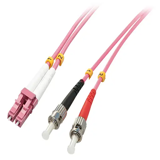 Lindy 46351 Cable de fibra óptica e InfiniBand 2 m LC ST Rosa