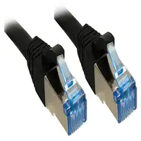 Lindy 3m Cat.6A S/FTP cable de red Negro Cat6a S/FTP (S-STP)