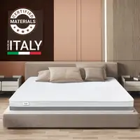 The White Stone Colchón Basic Individual 95x190 Memory|H25 cm|M. in Italy
