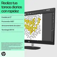 HP 27-cr0025ns AMD Ryzen™ 3 7320U 68,6 cm (27\) 1920 x 1080 Pixeles PC todo en uno