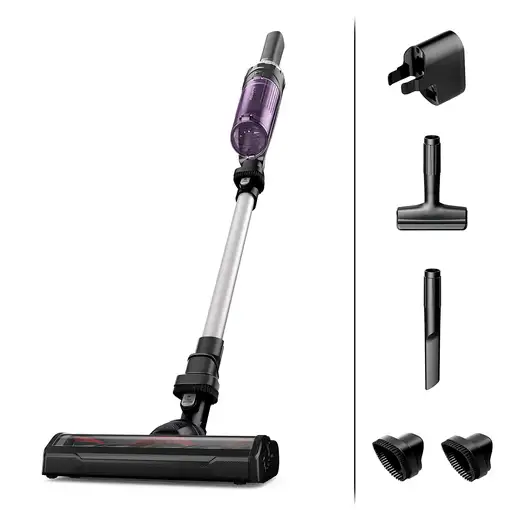 Rowenta RH1129 Aspiradora escoba 2 en 1 Batería Secar Sin bolsa 0,4 L 100 W Púrpur