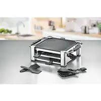 Rommelsbacher RCC 1000 parrilla de interior 4 personas(s) 1000 W Negro, Cromo