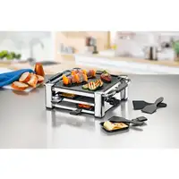 Rommelsbacher RCC 1000 parrilla de interior 4 personas(s) 1000 W Negro, Cromo
