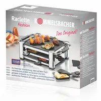 Rommelsbacher RCC 1000 parrilla de interior 4 personas(s) 1000 W Negro, Cromo