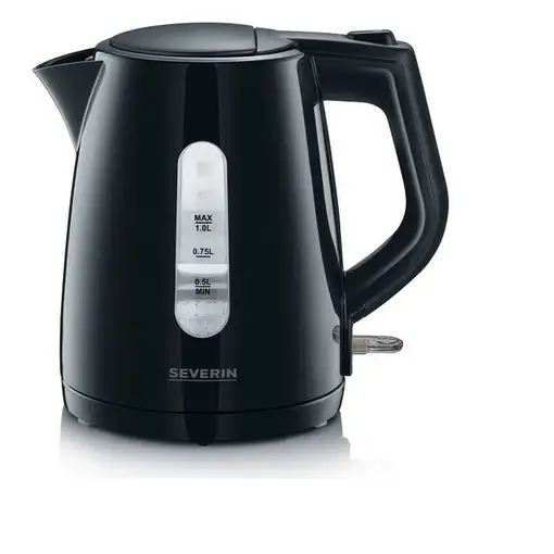 Severin WK 3410 tetera eléctrica 1 L 2200 W Negro