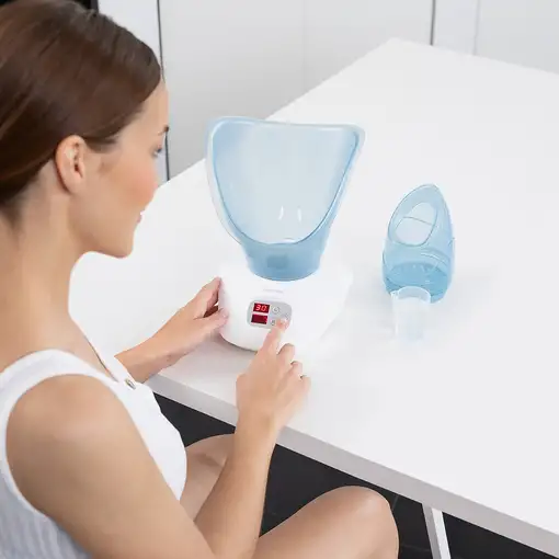 Medisana DS 400 sauna facial Azul, Blanco