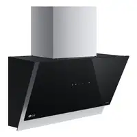 LG HCEZ2428B campana De pared Negro, Acero inoxidable C 630 m³/h