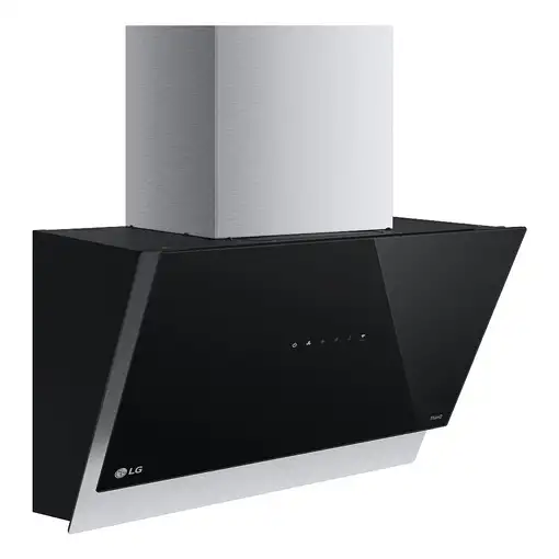 LG HCEZ2428B campana De pared Negro, Acero inoxidable C 630 m³/h