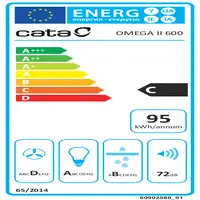 CATA OMEGA 600 WH De pared Blanco C 645 m³/h