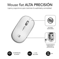Ratón Óptico Inalámbrico Mini Mouse  Blanco
