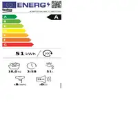 Beko B3WFT510415W lavadora Carga frontal 10 kg 1400 RPM Blanco