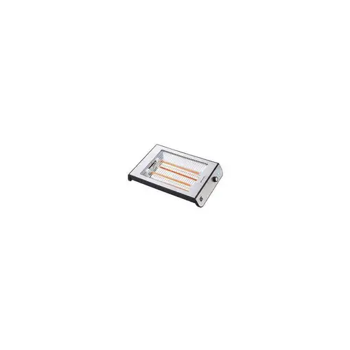 Tostador plano de 600W, 6 niveles de tostado, apto para 4 rebanadas de pan