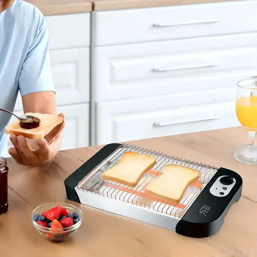 Tostadora Horizontal 600W 6 Niveles de Temperatura FlatToast 7house