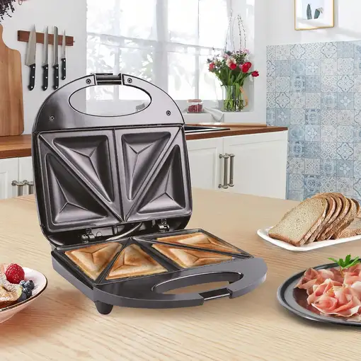 Sandwichera Eléctrica 750W Revestimiento Antiadherente Grillio 7house