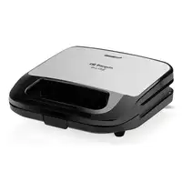 Orbegozo SW 7260 sandwichera 750 W Negro, Plata