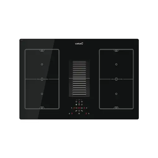 CATA AS 750 Negro Integrado 77 cm Con placa de inducción 4 zona(s) Campana integra