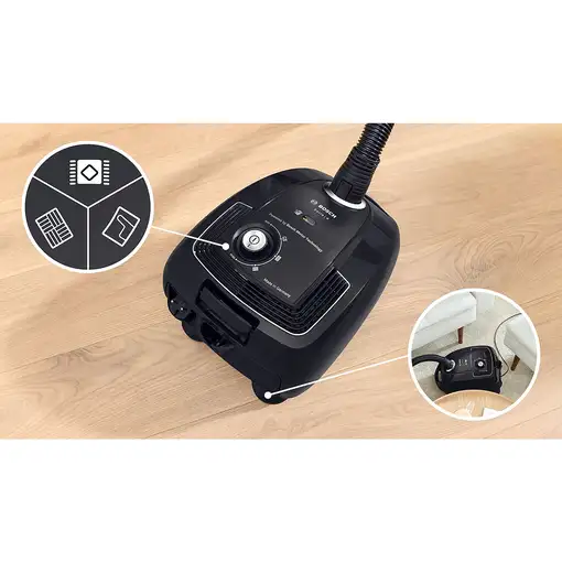 Bosch Serie 4 BGB38BA3T aspiradora 4 L Aspiradora cilíndrica Secar 850 W Bolsa par