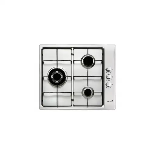 CATA GI 6021 X Negro, Acero inoxidable Integrado 60 cm Encimera de gas 3 zona(s)