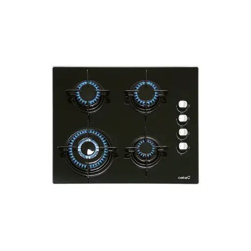 CATA CI 631 BK Negro Integrado 60 cm Encimera de gas 4 zona(s)