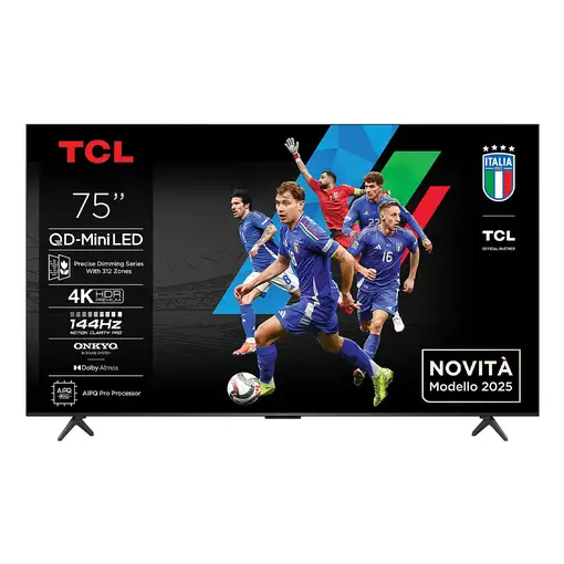 TCL C6K 75C6K Televisor 190,5 cm (75") 4K Ultra HD Smart TV Wifi Metálico