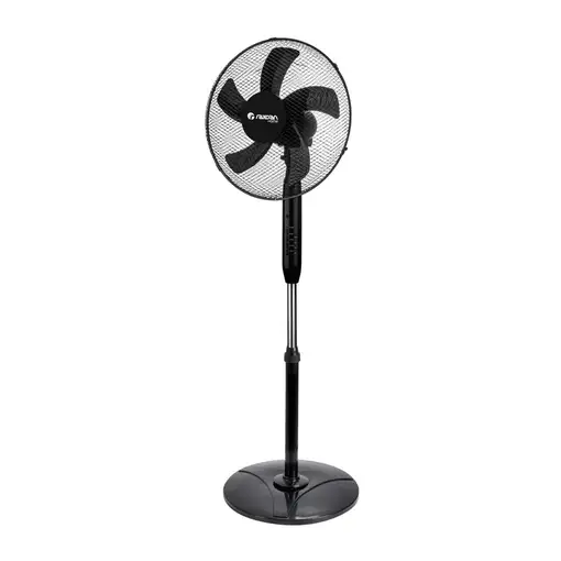 Ventilador de Pie con Mando 16\ 40cm 40W 3 Velocidades AirMax Negro Raydan Home
