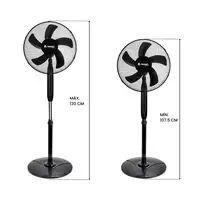 Ventilador de Pie con Mando 16\ 40cm 40W 3 Velocidades AirMax Negro Raydan Home