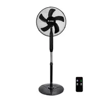 Ventilador de Pie con Mando 16\ 40cm 40W 3 Velocidades AirMax Negro Raydan Home