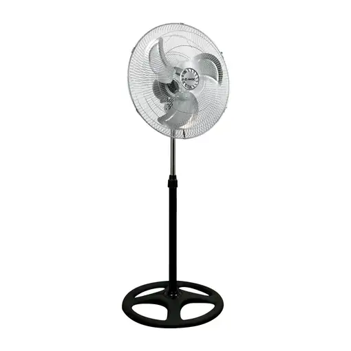 Ventilador de Pie 18\ 45cm 75W 3 Velocidades Industrial Negro O91