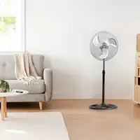 Ventilador de Pie 18\ 45cm 75W 3 Velocidades Industrial Negro O91