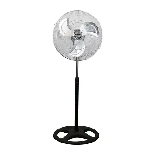 Ventilador de Pie 18\ 45cm 75W 3 Velocidades Industrial Negro Raydan Home