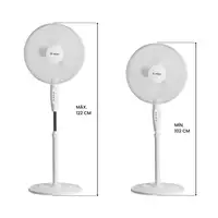 Ventilador de Pie 16\ 40cm 40W 3 Velocidades White Comfort Blanco O91