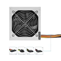 TooQ TQEP-500S-INT unidad de fuente de alimentación 500 W 24-pin ATX ATX Plata