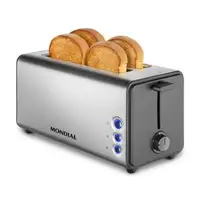 Mondial T-16 tostadora 5 4 rebanada(s) 1400 W Acero inoxidable