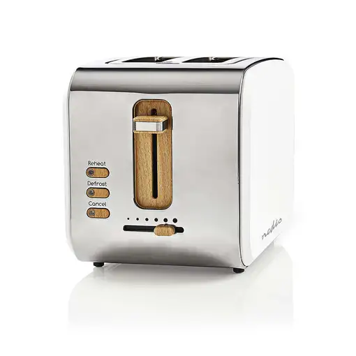 Nedis KABT510EWT tostadora 6 2 rebanada(s) 900 W Blanco