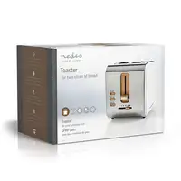 Nedis KABT510EWT tostadora 6 2 rebanada(s) 900 W Blanco
