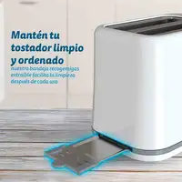 Grunkel TSB-EASYTOAST tostadora 6 2 rebanada(s) 870 W Blanco