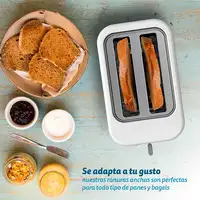 Grunkel TSB-EASYTOAST tostadora 6 2 rebanada(s) 870 W Blanco