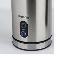 H.Koenig MLK8 espumador o calentador de leche Eléctrico portátil Negro, Acero inox