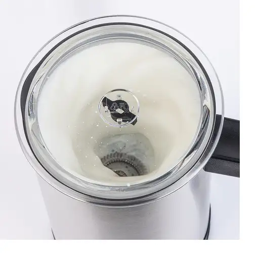 H.Koenig MLK8 espumador o calentador de leche Eléctrico portátil Negro, Acero inox
