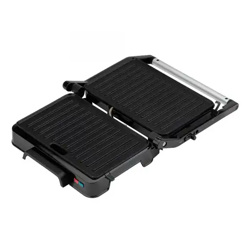 Parrilla eléctrica grill JATA JEGR1124 con placas rayadas (23 x 14,5 cm). 1000 W