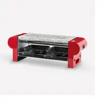 H.Koenig RP2 parrilla de interior 2 personas(s) Negro, Rojo