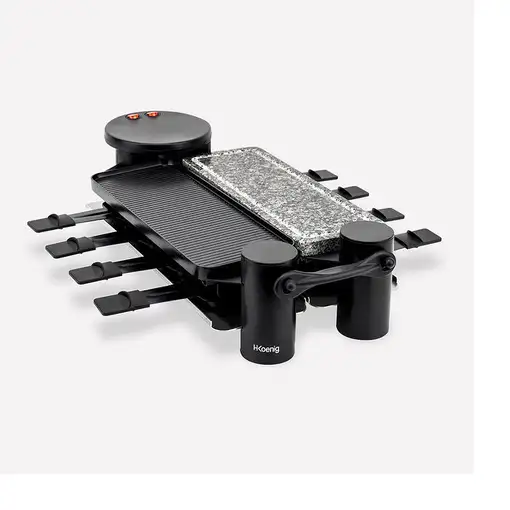 H.Koenig RP360 parrilla de interior 8 personas(s) 1200 W Negro