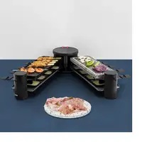 H.Koenig RP360 parrilla de interior 8 personas(s) 1200 W Negro