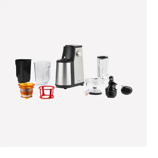 H.Koenig GSX18 exprimidor Exprimidor lenta 400 W Negro, Acero inoxidable