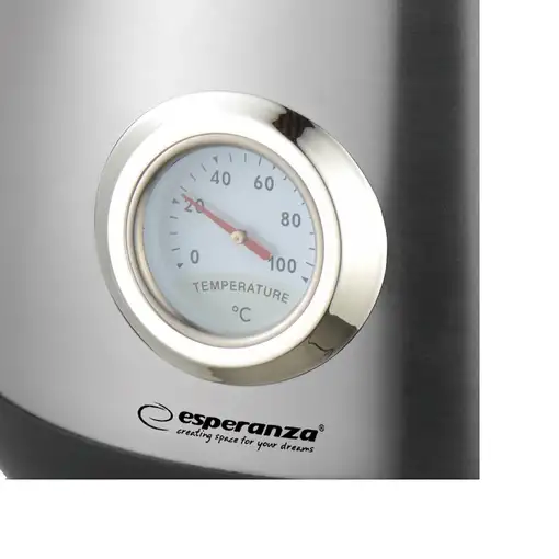 Esperanza EKK029 tetera eléctrica 1,7 L 2200 W Negro, Acero