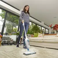Black & Decker FSMH13E5 limpiador a vapor Blanco, Azul