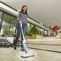 Black & Decker FSMH13E5 limpiador a vapor Blanco, Azul